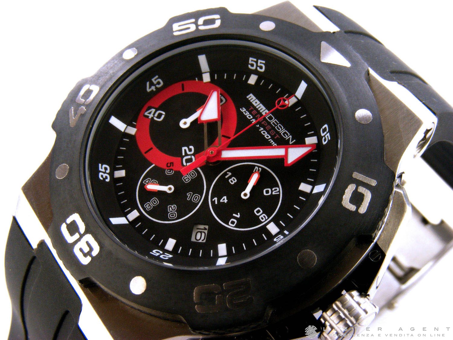 Momo Design Tempest Quartz Watch, PVD coated, Chronograph, 46 mm, MD10 -  Iguana Sell