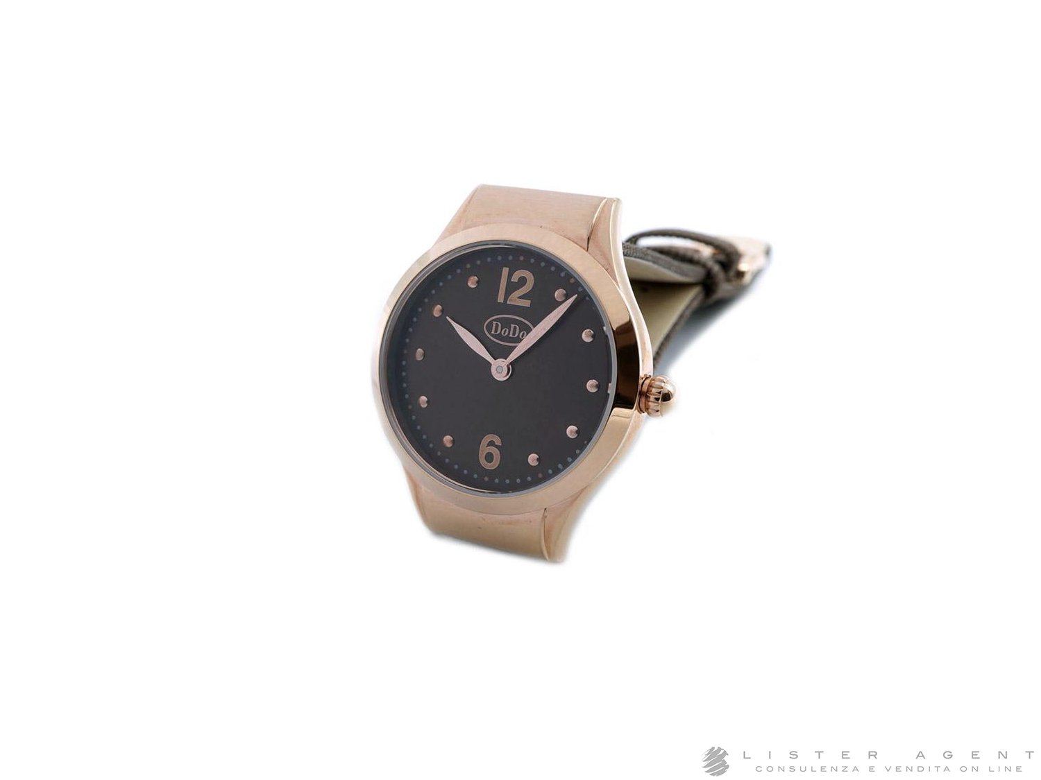 DODO by Pomellato Chocolate lady watch in rose gold plated