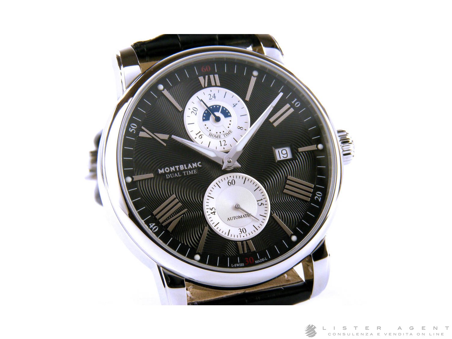 MONTBLANC Star 4810 Dual Time Automatic in steel Black AUT Ref. 114858. NEW