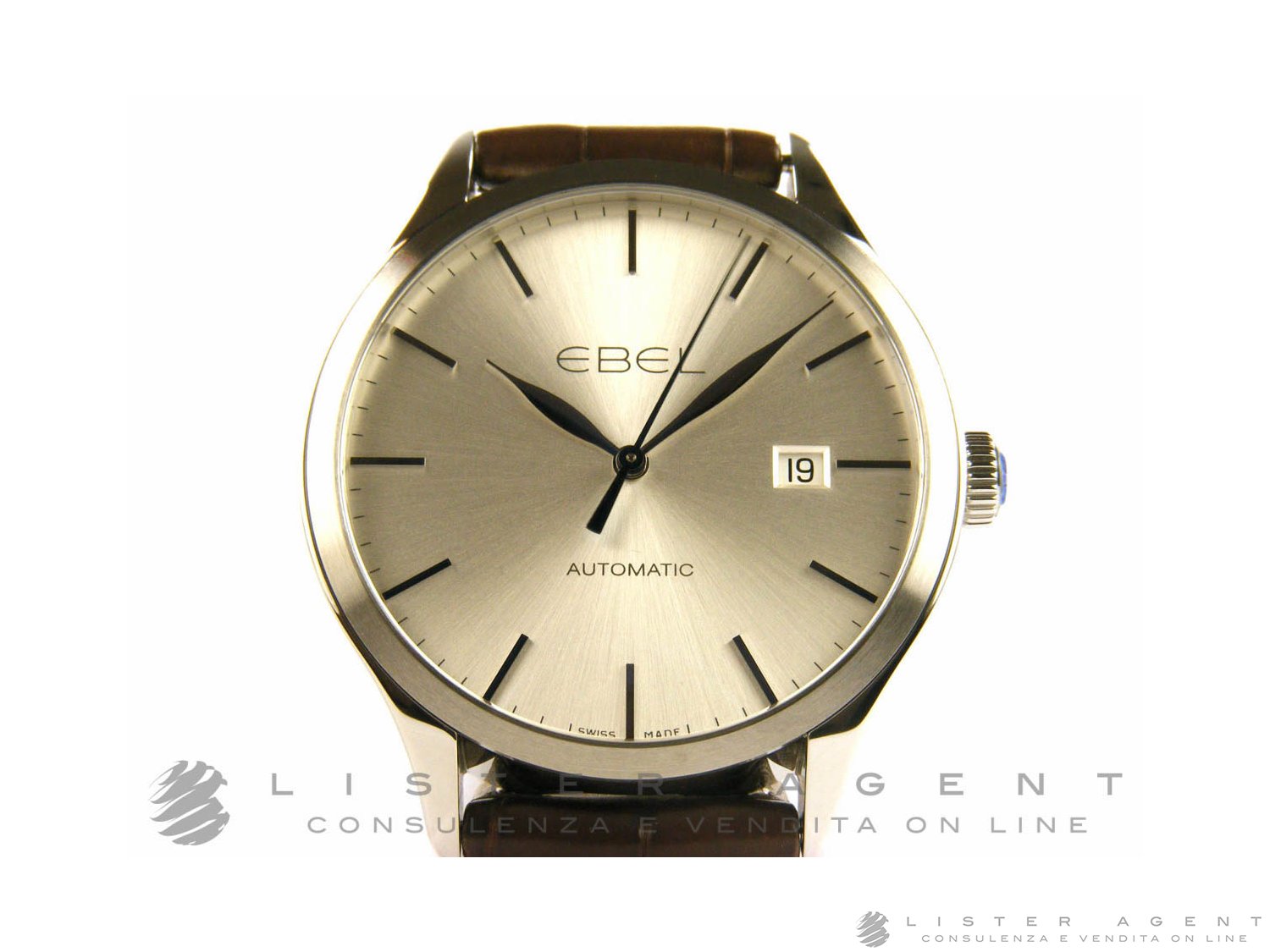 EBEL 100 in steel Argente AUT Ref. 1216088. NEW Lister Agent