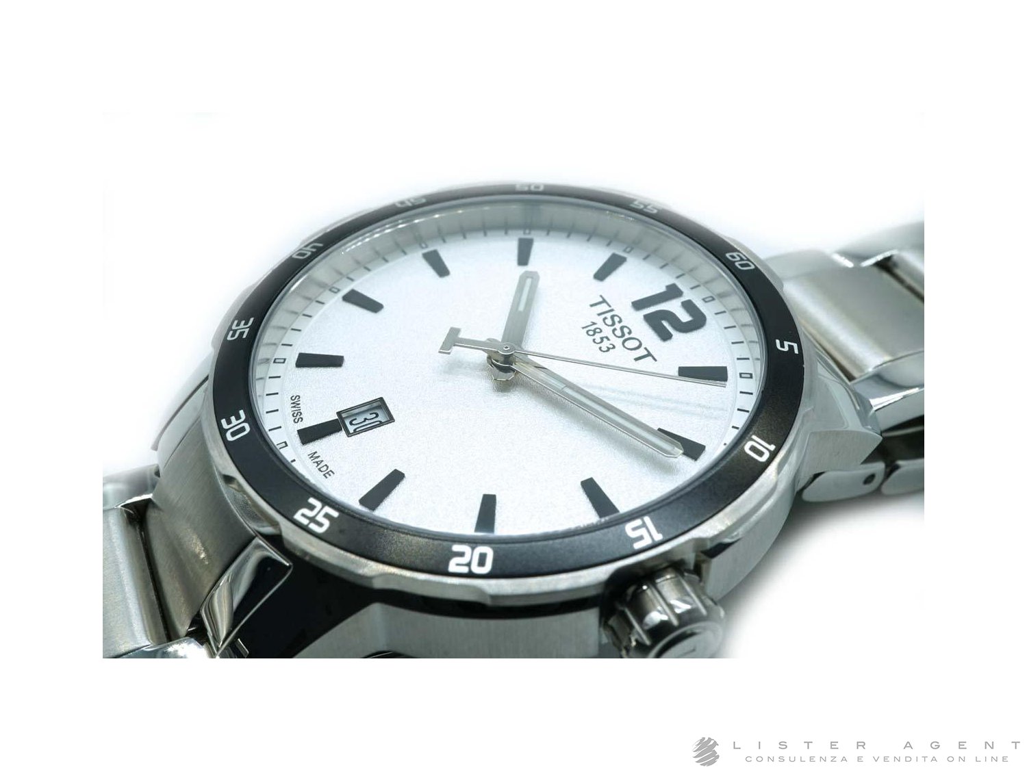 TISSOT T Sport Quickster in acciaio Argent Quarzo Ref. T0954101103700. NUOVO