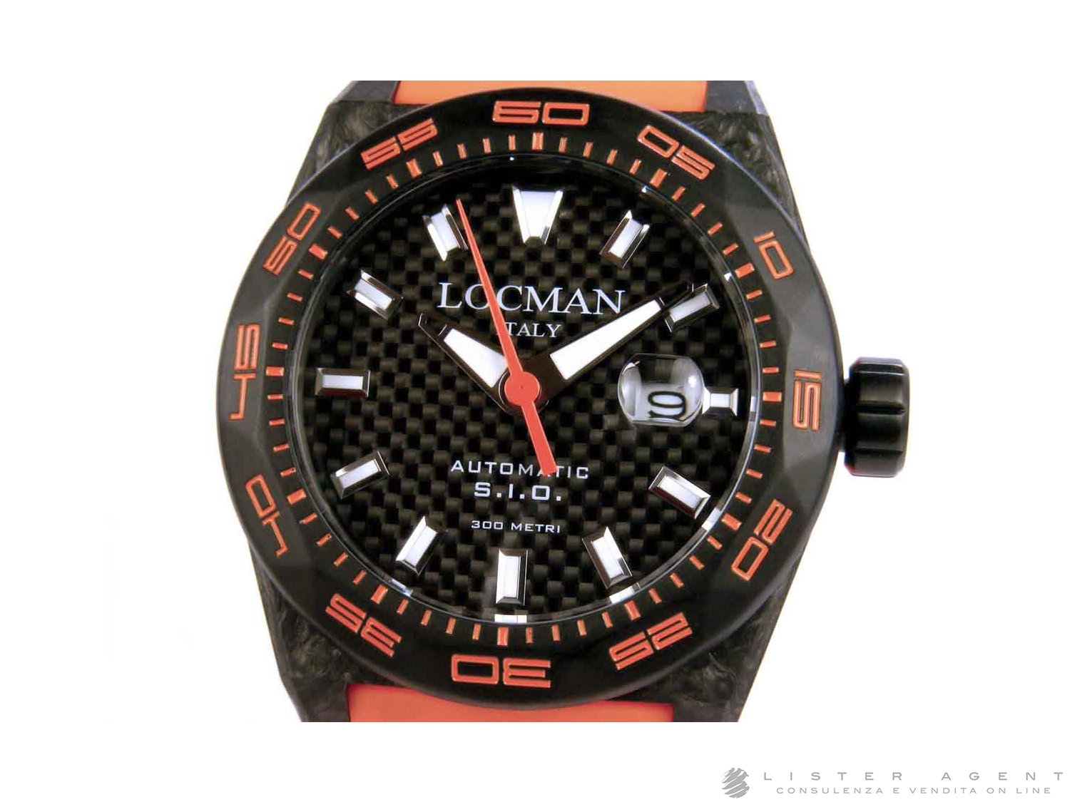 LOCMAN Stealth Carbon 300 Meters Automatic in carbon and titanium Ref. 0216V1 CBCBNKOS2O. NEW