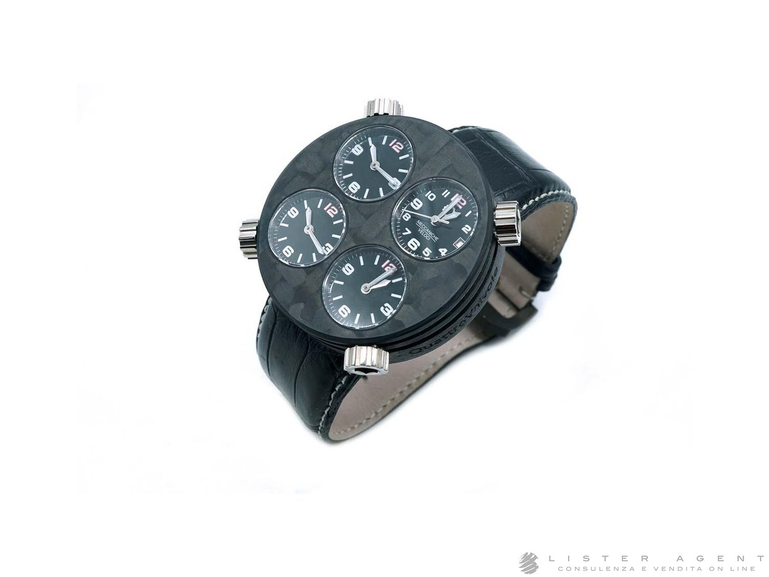 MECCANICHE VELOCI Quattrovalvole in carbon fiber Black AUT Ref. 105F. NEW