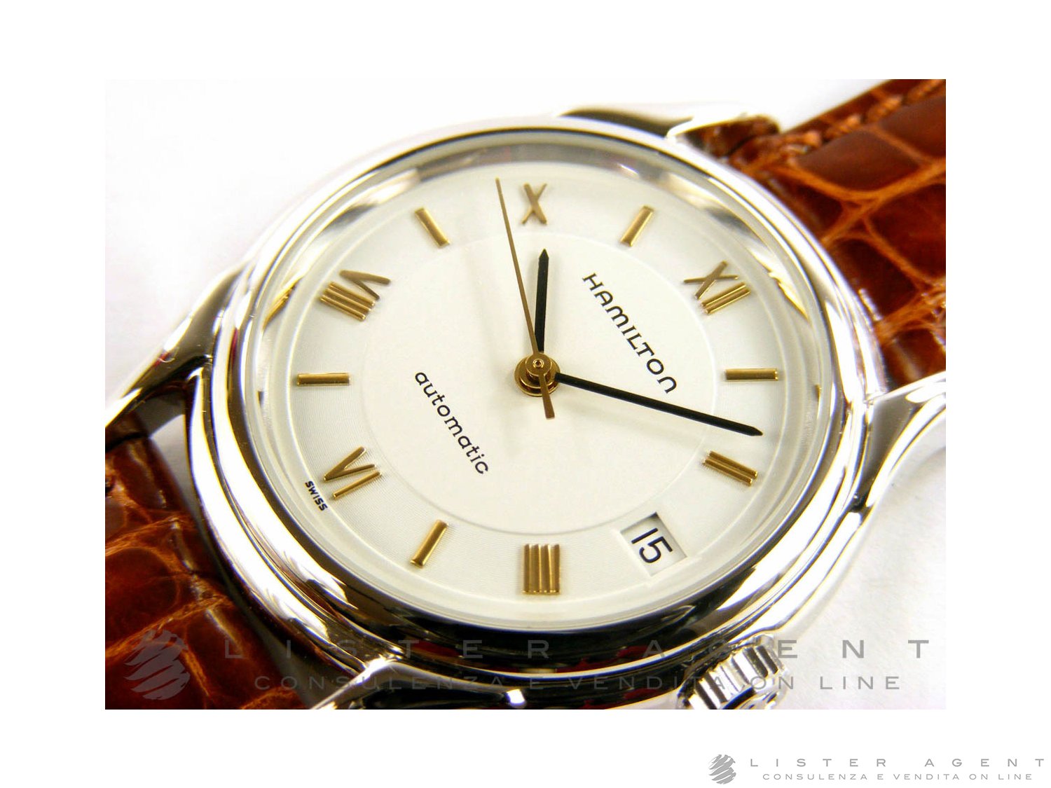 HAMILTON watch Only time in steel White AUT Ref. 6235