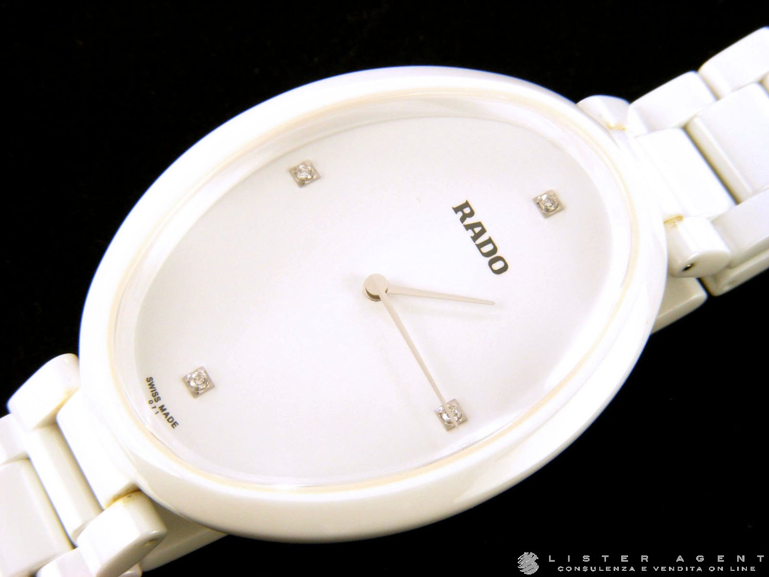 RADO Essenza ceramic Touch in white ceramic Ref. R53092712. NEW