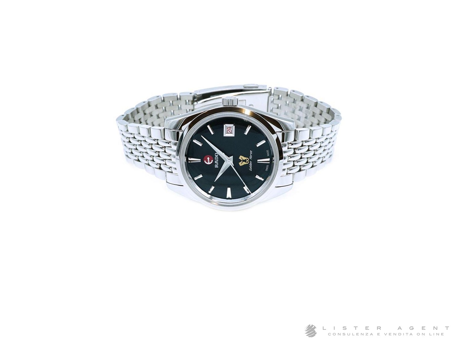 RADO Golden Horse Automatic Limited Edition One out of 1957 in steel Black Ref. R33930153. NEW Lister Agent