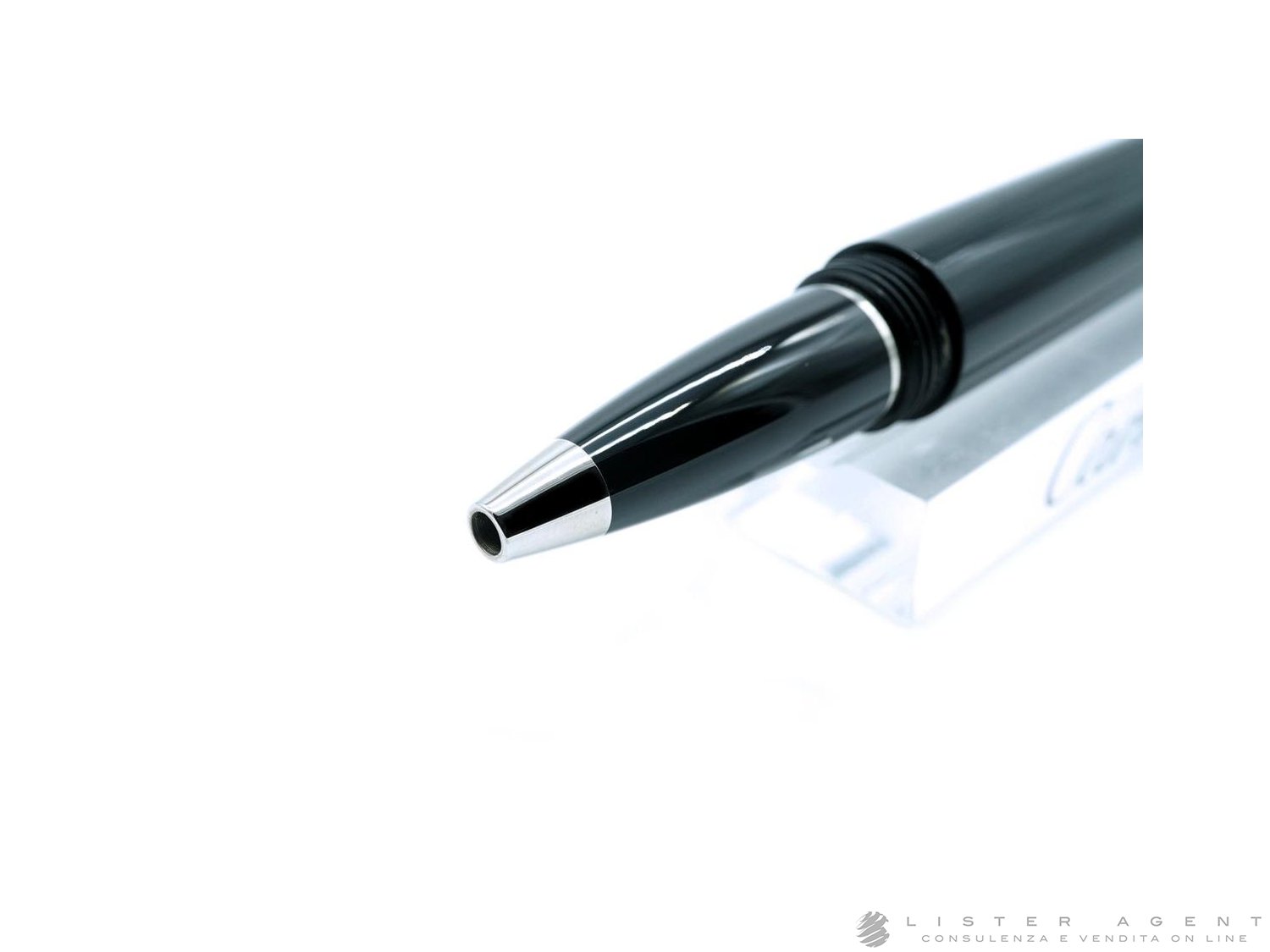 CARTIER penna roller Diabolo in resina nera Ref. ST180011. NUOVA Lister Agent