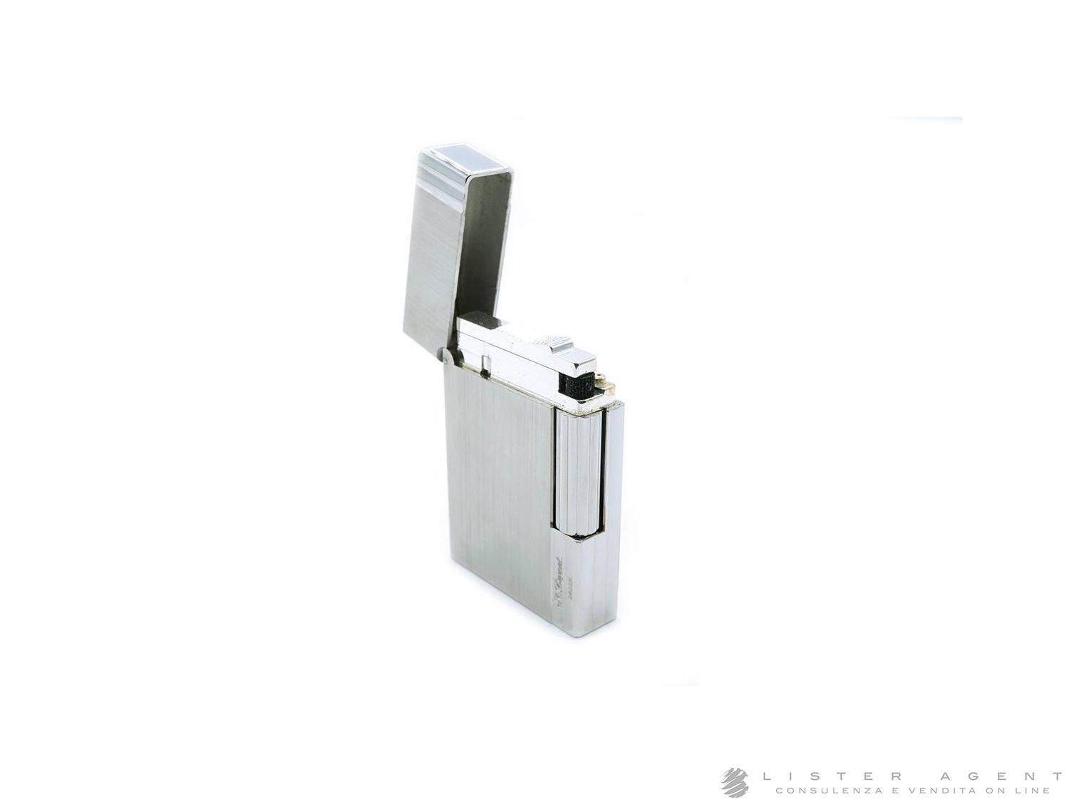 韓国 ファッション通販 S.T.DUPONT Gatsby lighter in steel Ref. 0018313. NEW その他