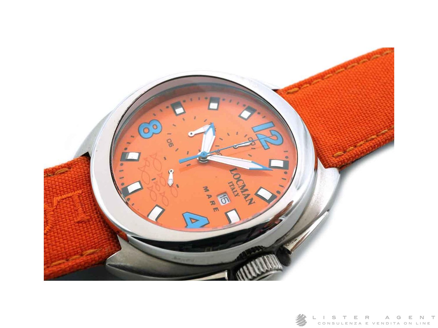 LOCMAN Mare Chronograph in titanium Orange Ref. 130. USED Lister Agent