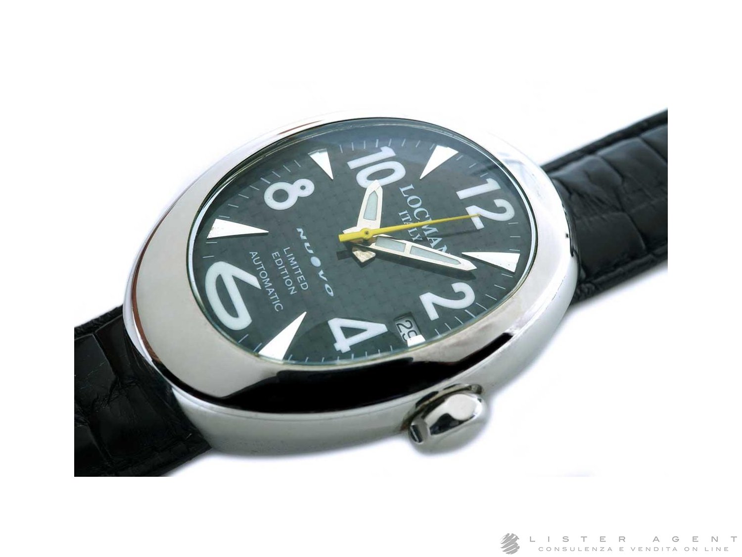LOCMAN Nuovo Automatic Limited Edition in steel Carbon Fiber Ref. 018. USED!