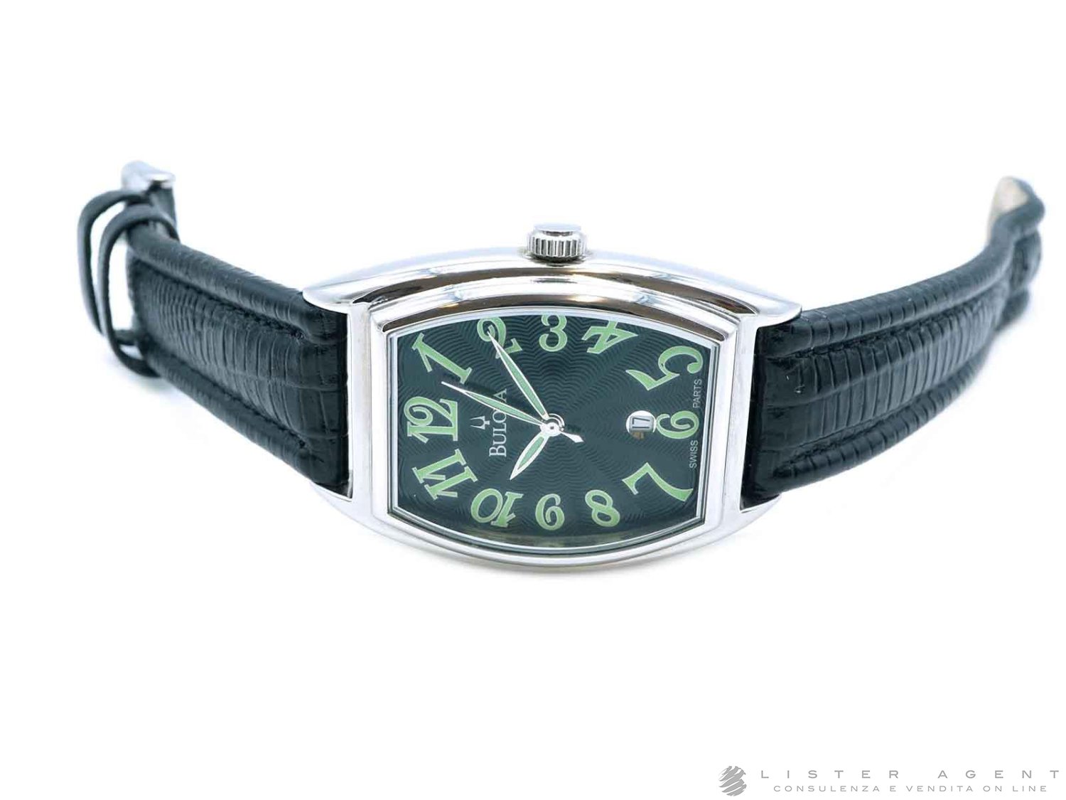 BULOVA orologio Casablanca style in acciaio Nero al quarzo Ref. BC954. USATO