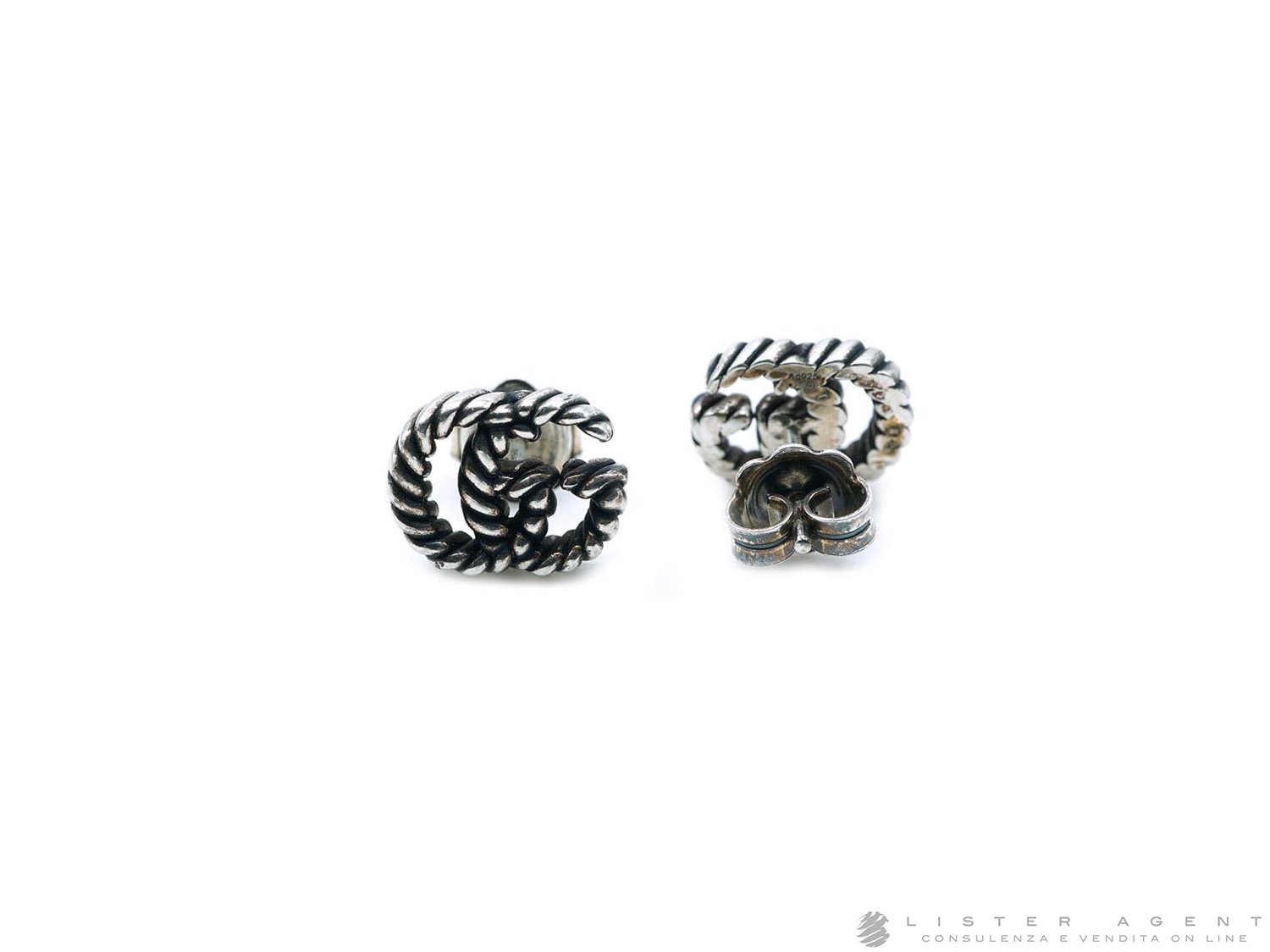 GUCCI orecchini GG Marmont in argento 925 Ref. YBD62775500100U