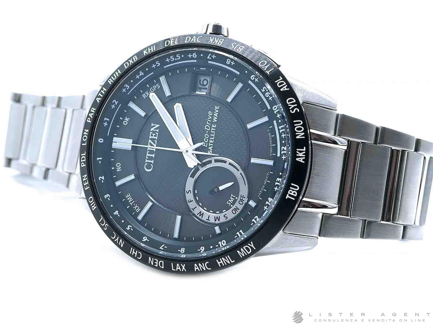 CITIZEN Satellite Wave Air GPS F150 in acciao Nero CC3005-51E