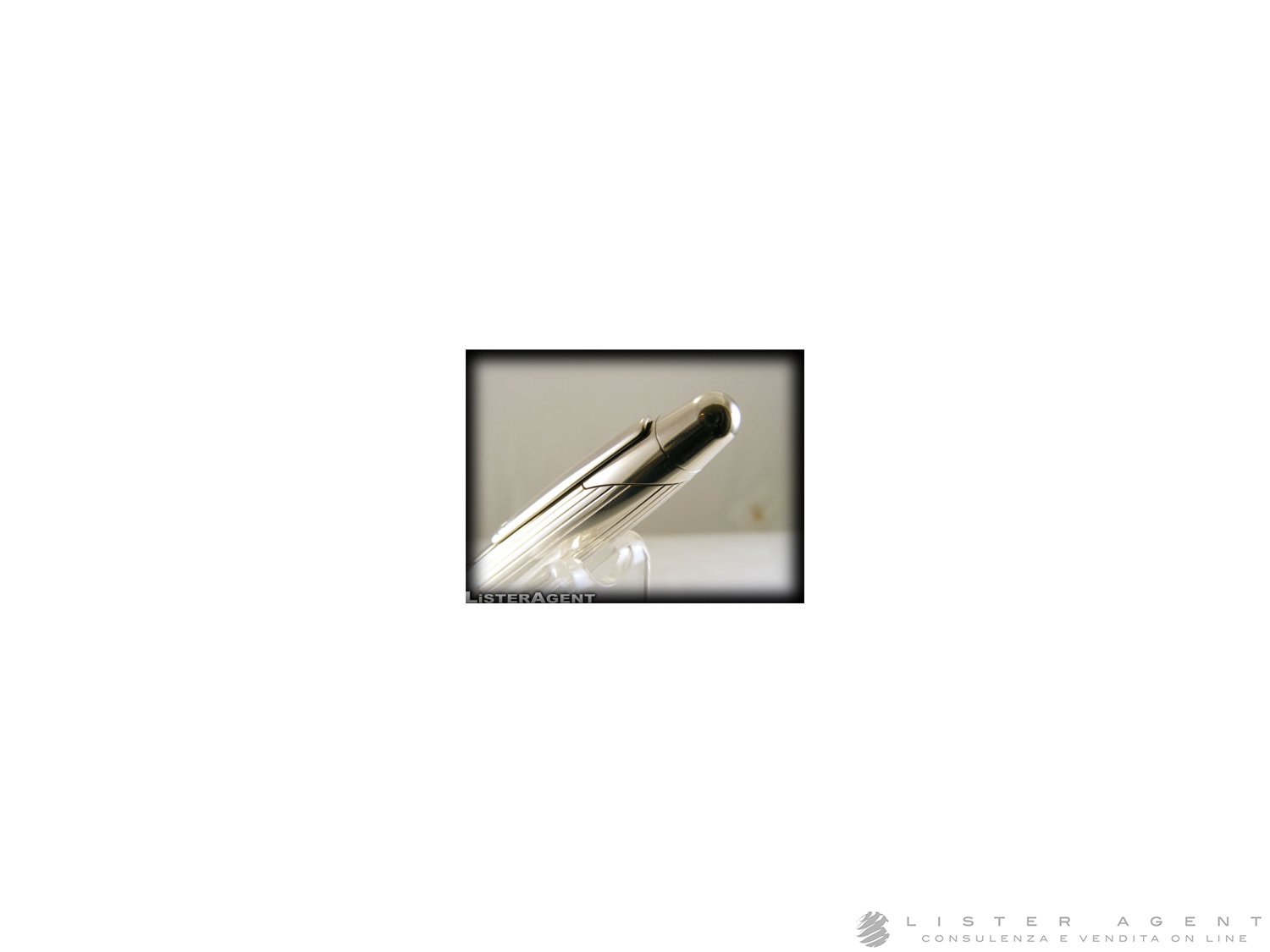 DUNHILL Ballpoint Pen AD2000 In 925 Silver Ref. NY216. NEW! * Lister Agent