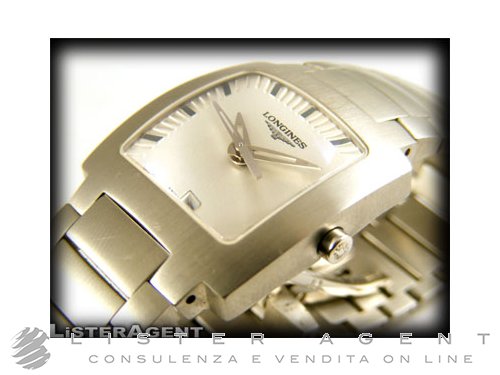 LONGINES EFC watch Only time Argente Ref. L3.507.4.72.6. NEW