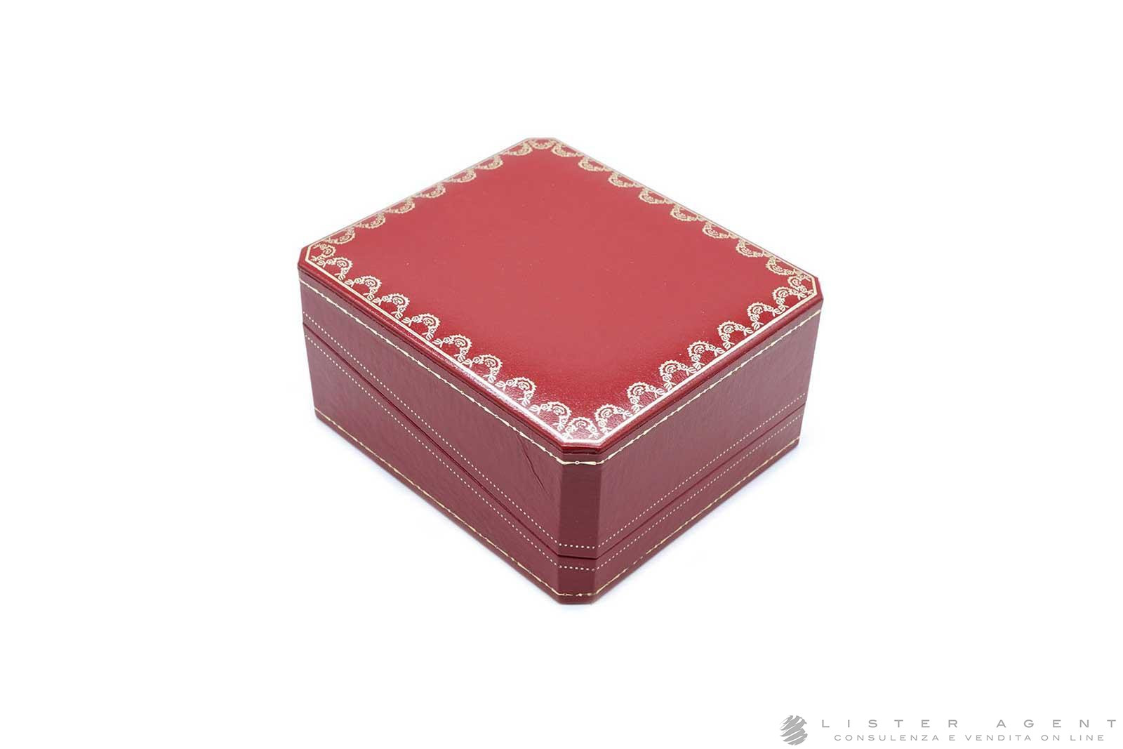 CARTIER scatola per orologio Santos in pelle rossa Ref. 519. NUOVA Lister Agent
