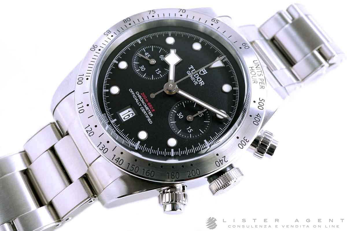 TUDOR Black Bay Chronograph Automatic in steel Black Ref. M79350 0001. NEW Lister Agent