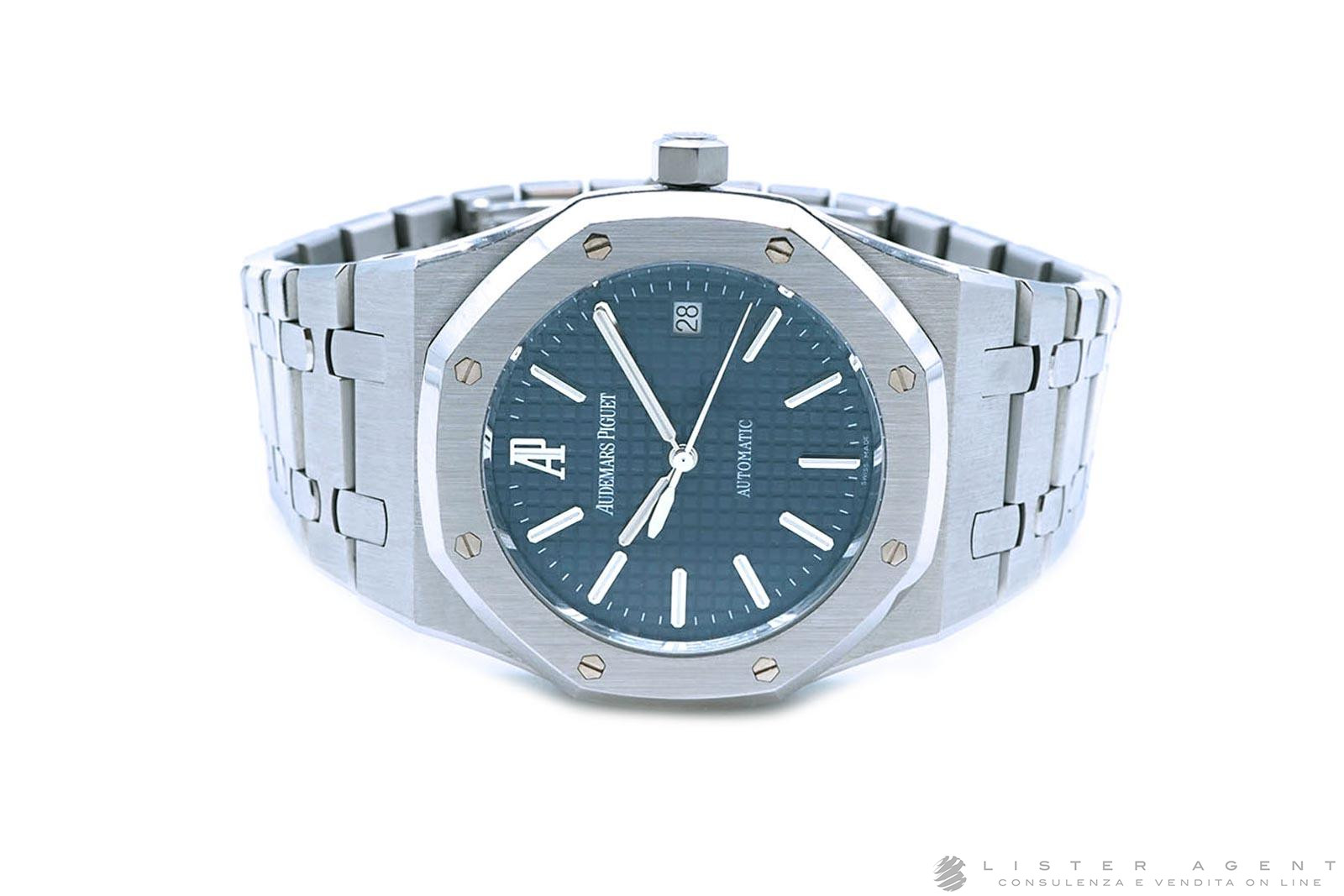 AUDEMARS PIGUET Royal Oak automatico in acciaio Blue Dial Ref. 15300ST.OO.1220ST.02. USATO