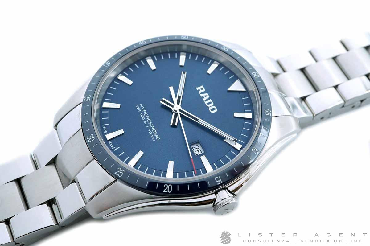 RADO Hyperchrome in steel Blue Ref. R32502203. NEW Lister Agent