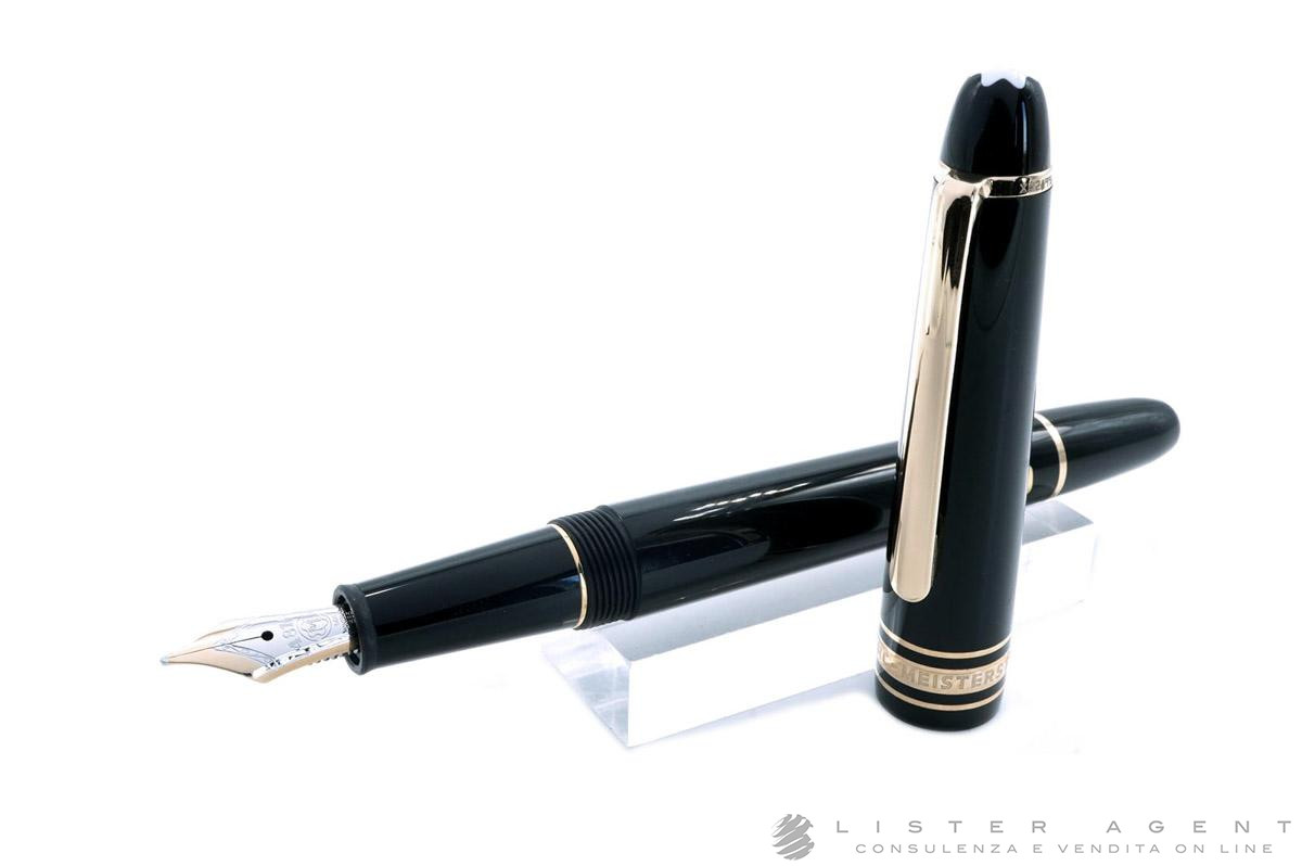 MONTBLANC Meisterstuck Hommage a Frederic Chopin fountain pen in black resin and yellow gold laminated metal Ref. 1518 106514. NEW