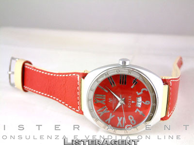 MONTRES DE LUXE Boxer watch Only time aluminium Red. NEW
