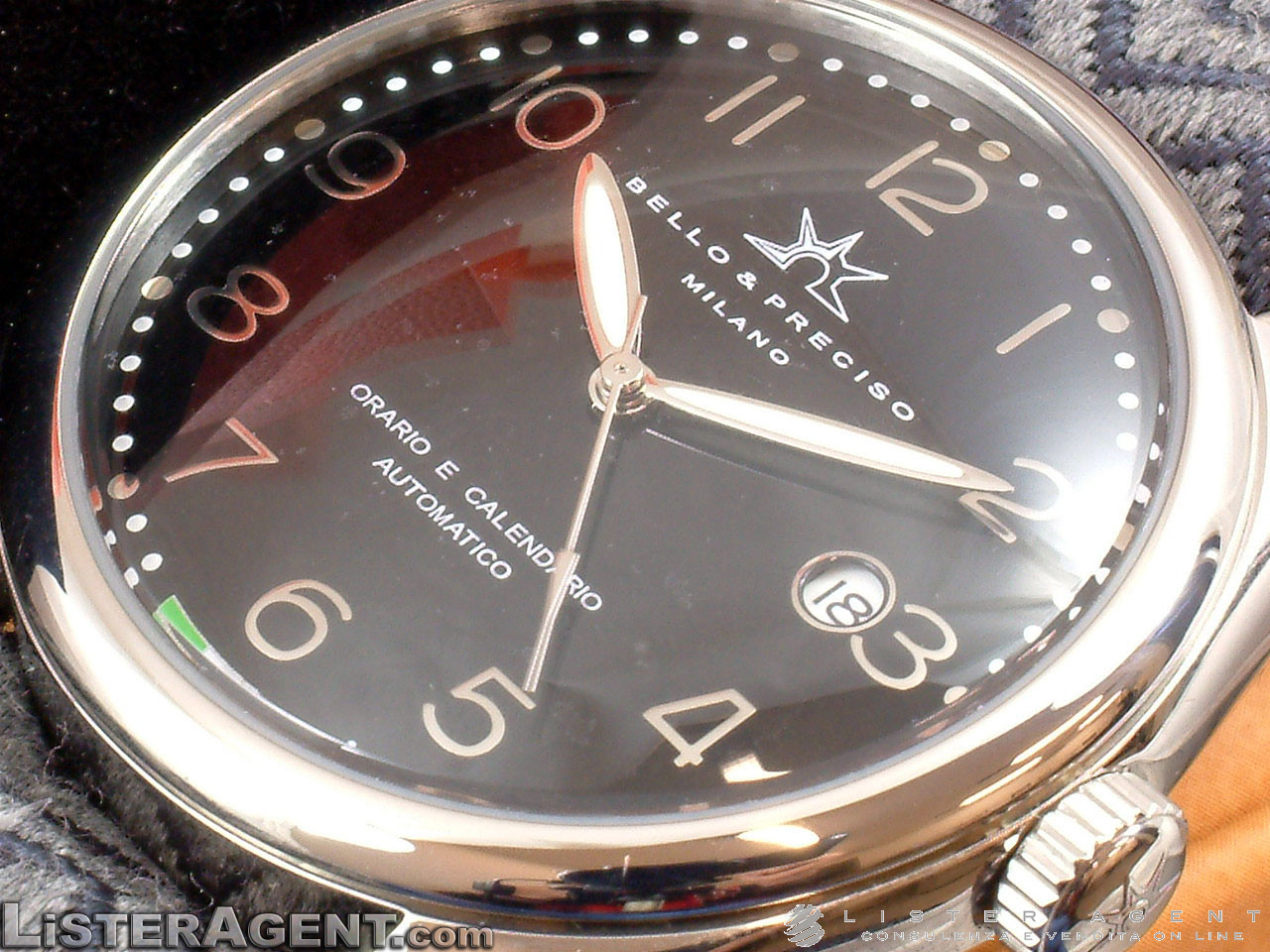 BELLO and PRECISO watch Only time AUT Black. NEW