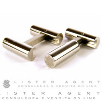 MONTBLANC cufflinks Contemporary Collection Star Stick in steel Ref. 105886. NEW!