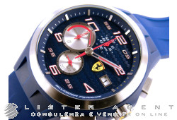 SCUDERIA FERRARI Lap Time Chronograph in polycarbon and steel Blue Ref. 0830075. NEW!