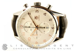 TAG HEUER Carrera Chronograph Cal. 1887 in steel Argenté AUT Ref. CAR2012.FC6236. NEW!