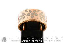 GUCCI ring Icon 9MM in 18Kt rose gold and white enamel Size 15 Ref. YBC434526002015. NEW!