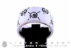 GUCCI ring Ghost 12MM in 925 silver Size 25 Ref. YBC455319001025. NEW!