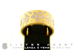 GUCCI ring Icon 9MM in 18Kt yellow gold and white enamel Size 14 Ref. YBC434526001014. NEW!
