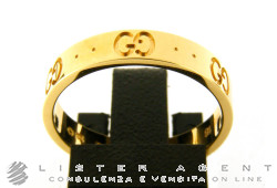 GUCCI ring Icon Thin Band in 18Kt yellow gold Size 16 Ref. YBC073230001016. NEW! -40%