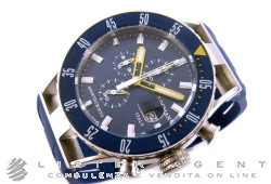 LOCMAN Montecristo Chrono Professional Diver in steel and titanium Blue Ref. 051200BYBLNKSIB. NEW!