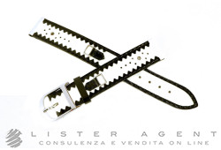 CHRISTIAN DIOR strap in black and white leather mm 14. NEW!