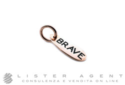 DODO by Pomellato Tag Brave pendant in 9Kt rose gold and enamel Ref. DM19BRAVEK. NEW!