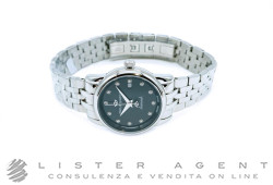 PHILIP WATCH Anniversary Lady watch in steel Black with diamonds Ref. R8253150501. NEW!