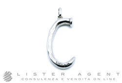 UNO DE 50 large pendant Collection Abecedario Letter C in ZAMA alloy coated in silver Ref. CHA0003MTL0000U. NEW!