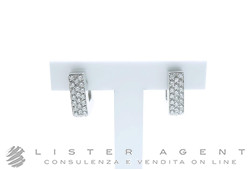 PREZIOSISMI orecchini pavè in oro bianco 18Kt con diamanti ct 0.67 Ref. 002110. NUOVI!
