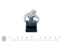 PASQUALE BRUNI anello contrariè Fiori in oro bianco 18Kt con diamanti ct 1.13 Misura 14  Ref. 9312B. NUOVO!