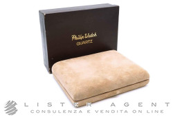 PHILIP WATCH scatola porta orologi in velluto beige. NUOVA!