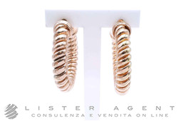 VANTO orecchini cerchi Torcion in argento 925 placcato oro rosa Ref. OR1389AG. NUOVI!