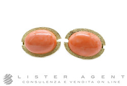 EARRINGS in 18Kt yellow gold and natural coral. NEW!