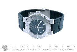 BREIL solo tempo in acciaio Nero con zirconi Ref. 2519480229. NUOVO!