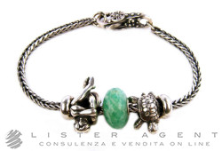 TROLLBEADS bracelet in 925 silver and amazonite. NEW!