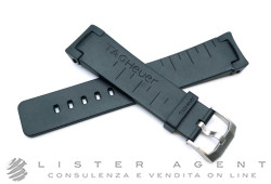 TAG HEUER cinturino originale in caucciù MM 21.00 con prolunga e fibbia in acciaio MM 19.00. NUOVO!