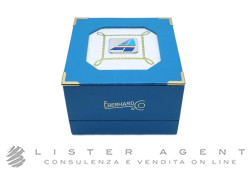 EBERHARD scatola in legno per orologio Azzurra. NUOVA!