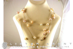 MIMI necklace in 18Kt white gold and 31coloured pearls. NEW!