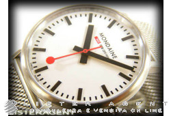 MONDAINE Basics in steel White Ref. GGL.D288. NEW!