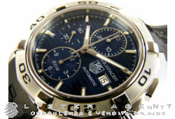 TAG HEUER Aquaracer Chronograph in steel blue AUT Ref. CAP2112.FT6028. NEW!